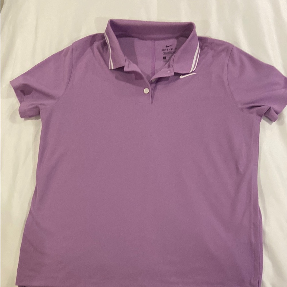 Nike girls dry fit  Purple Polo Shirt
